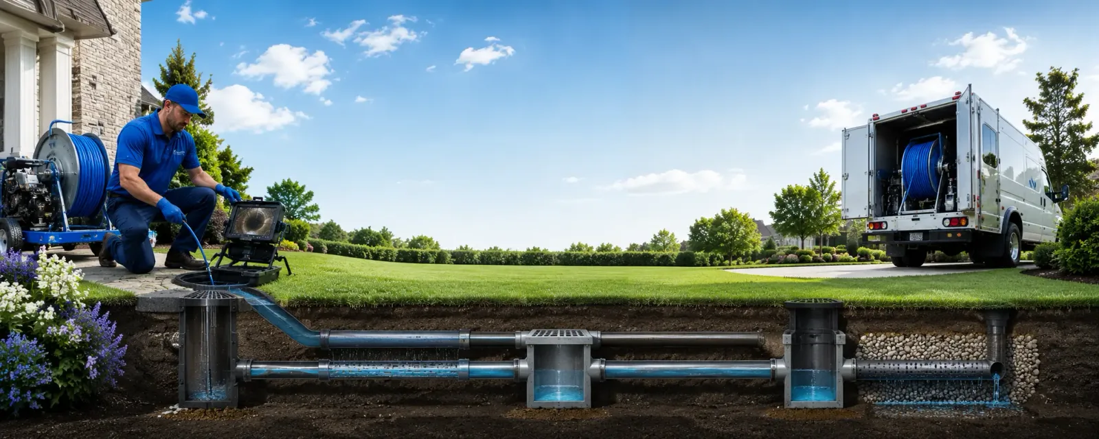 Outdoor drain cleaning information for Gann Valley, SD